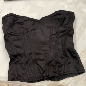 pretty little thing black corset!